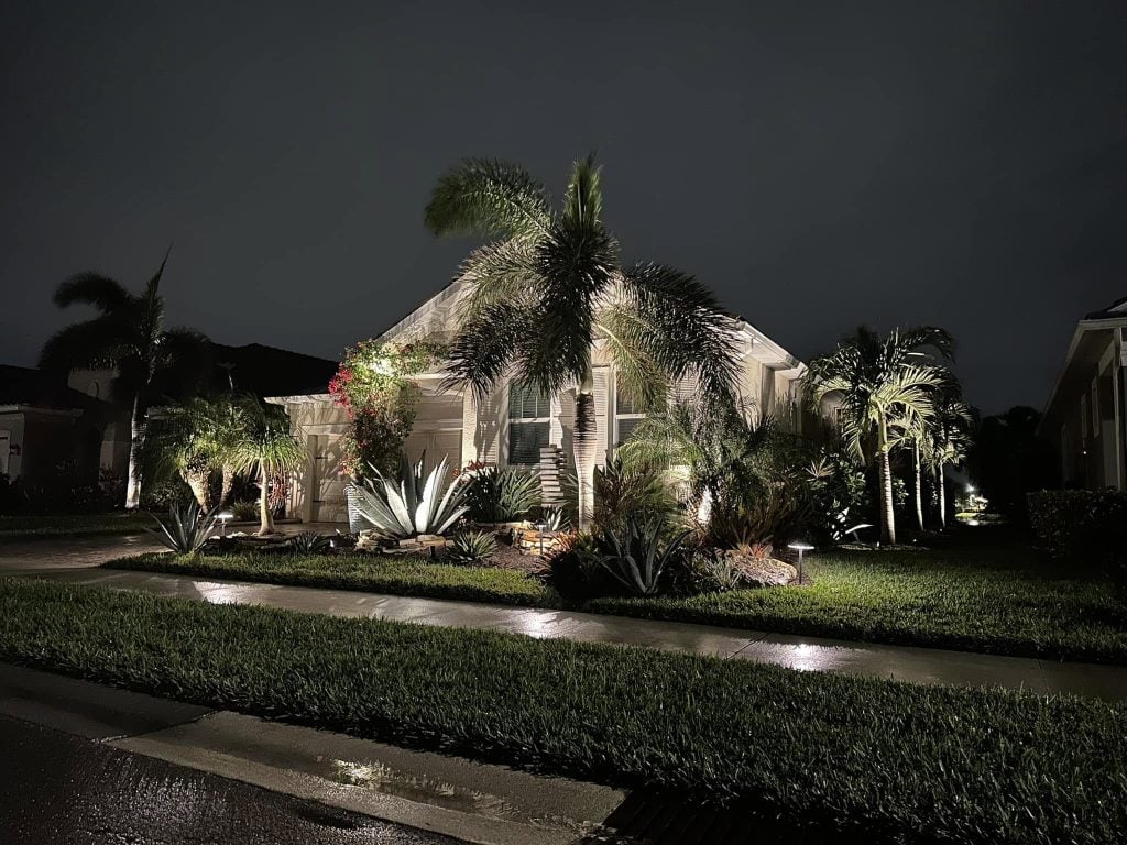 greene land and light custom home lighting project