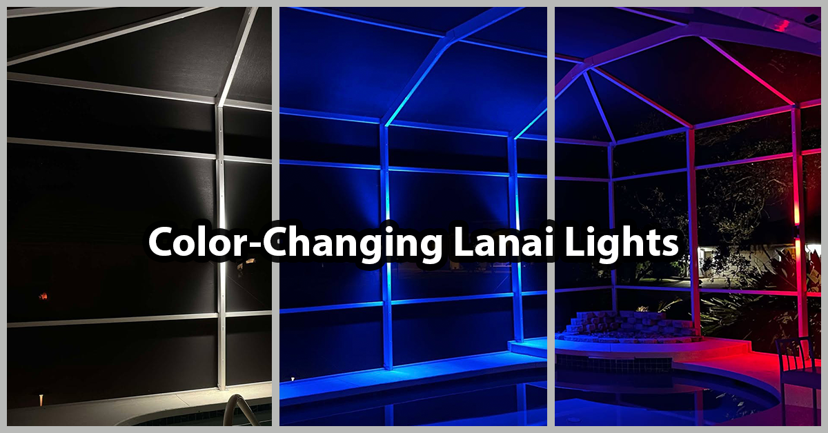 color-changing lanai lighting example